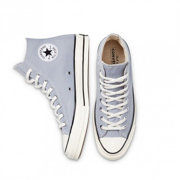 Converse Men's Chuck 70 Hi Vintage Canvas 170552C Wolf Grey/Black/Egret NWB - Picture 3 of 6